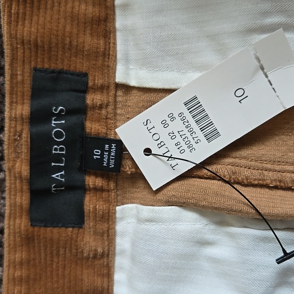 NEW Talbots Brown Corduroy Midi Skirt 10 - Picture 4 of 8